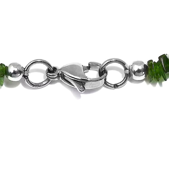 💚 Chrome Diopside & Green Jade 107 CTW Necklace - Picture 5 of 6